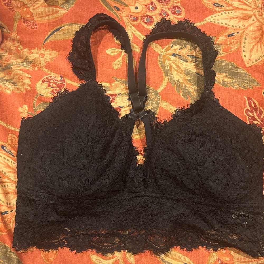 Aerie Elegant Black Lace Bralette